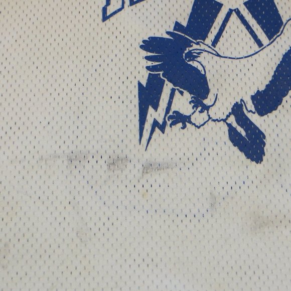 Dakka Two Hockey Jerseys Hawks One Game Or Practice Worn Blue White XL XXL - Picture 14 of 16